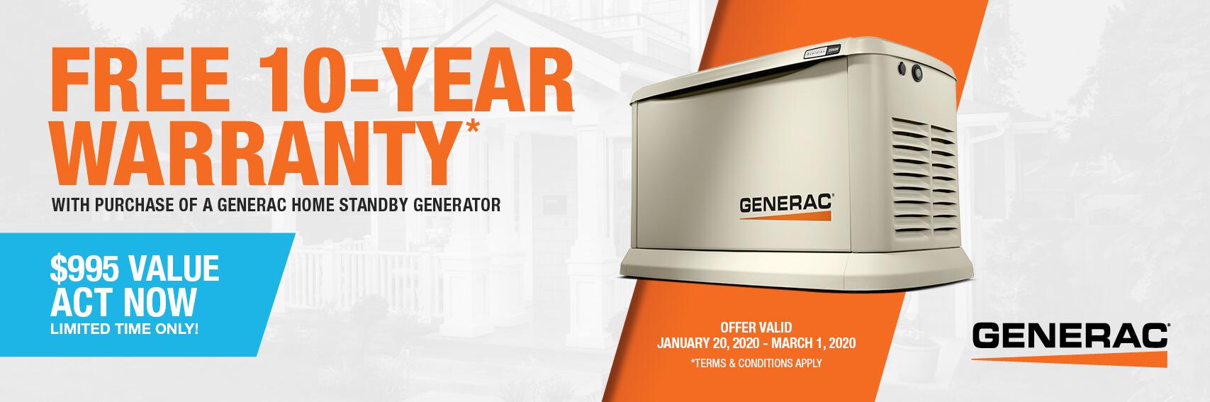 Homestandby Generator Deal | Warranty Offer | Generac Dealer | Doral, FL